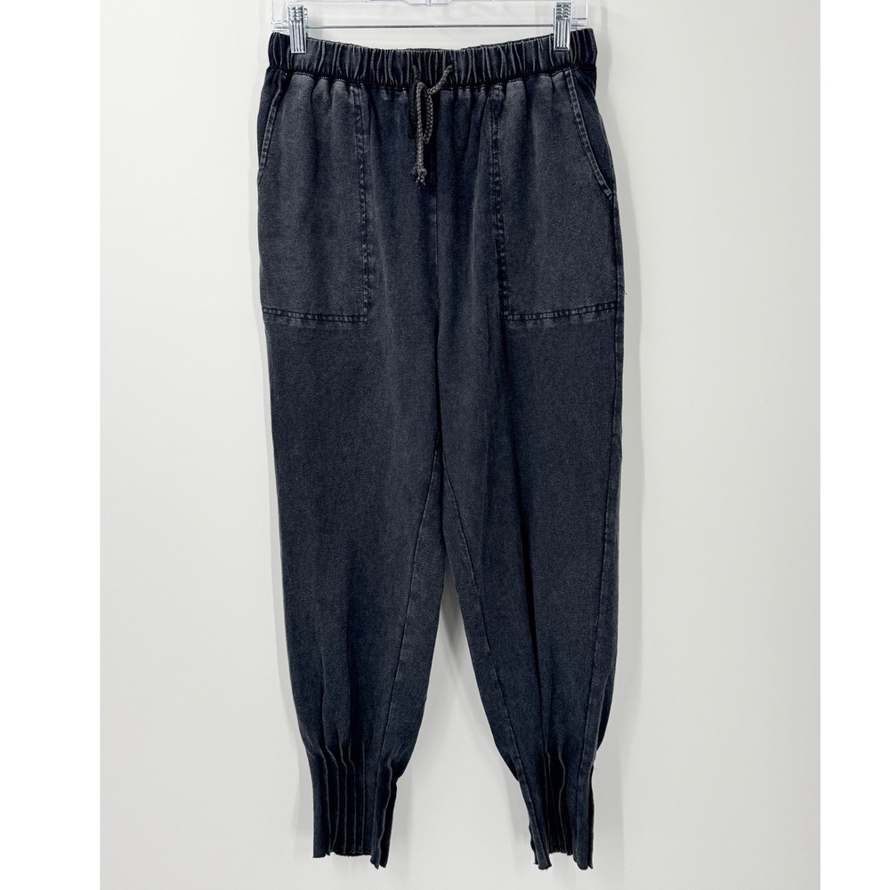 Intimately Free People Jogger pants sz M mineral Wash Pleated cuff 100% Cotton
